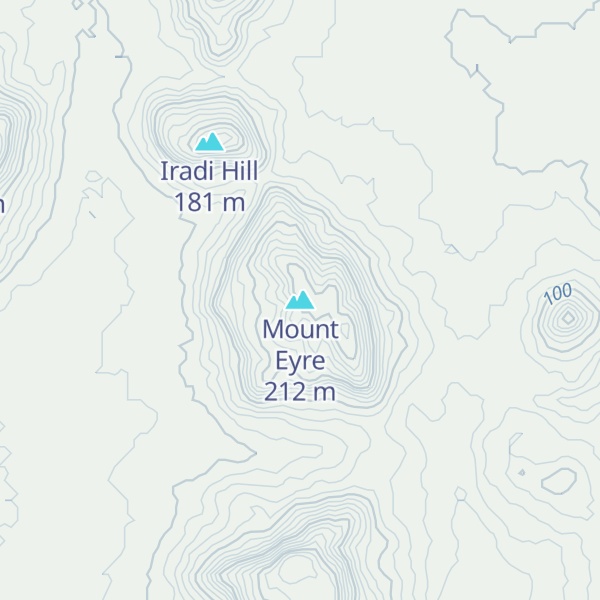 Map of Mount Eyre