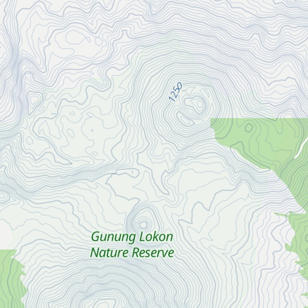 Map of Lokon-Empung