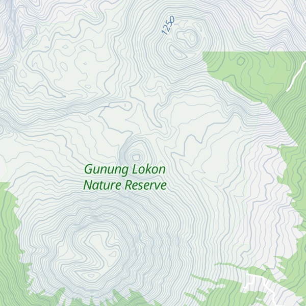 Map of Gunung Lokon