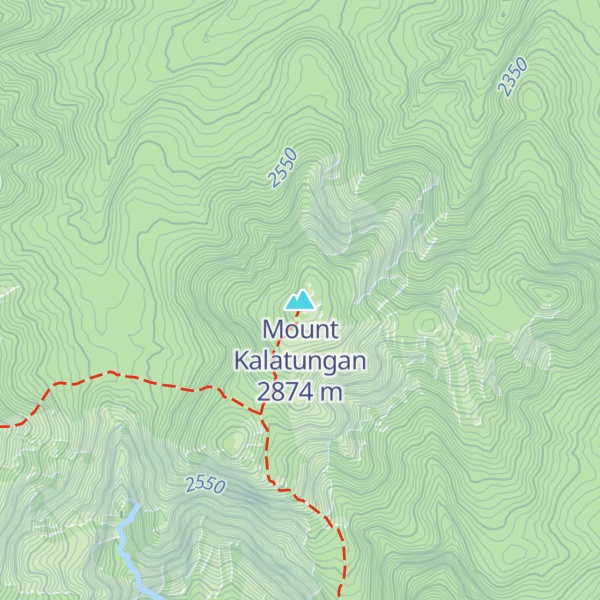 Map of Mount Kalatungan