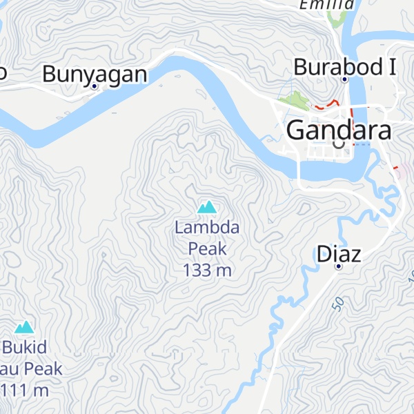 Map of Lambda Peak
