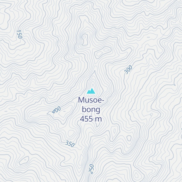 Map of Musoe-bong