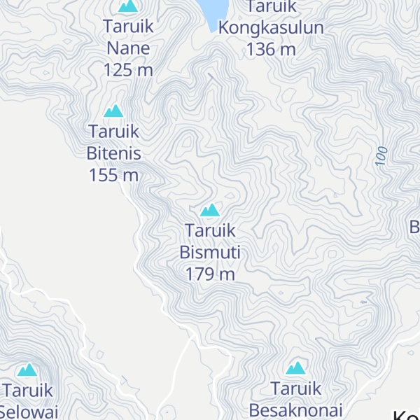 Map of Taruik Bismuti
