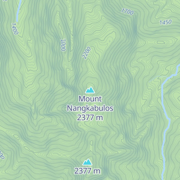 Map of Mount Nangkabulos