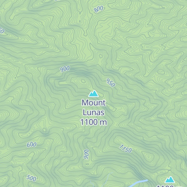 Map of Mount Lunas