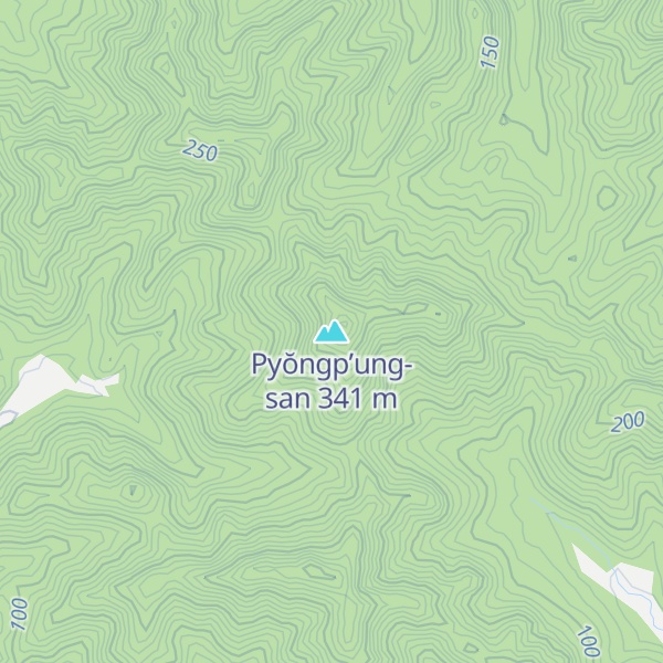 Map of Pyŏngp’ung-san