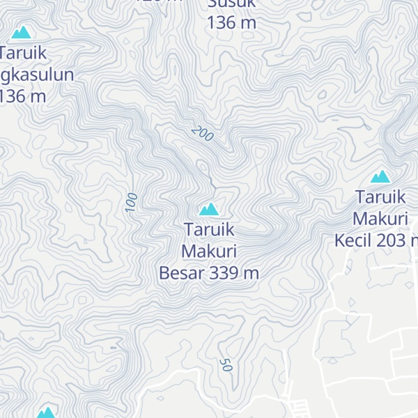 Map of Taruik Makuri Besar