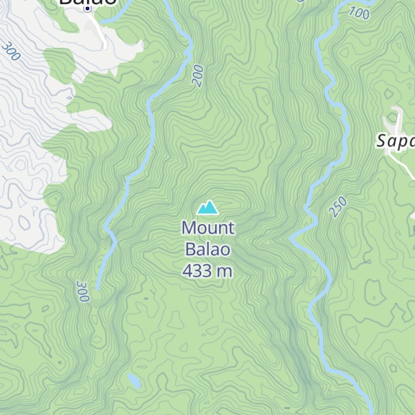 Map of Mount Balao