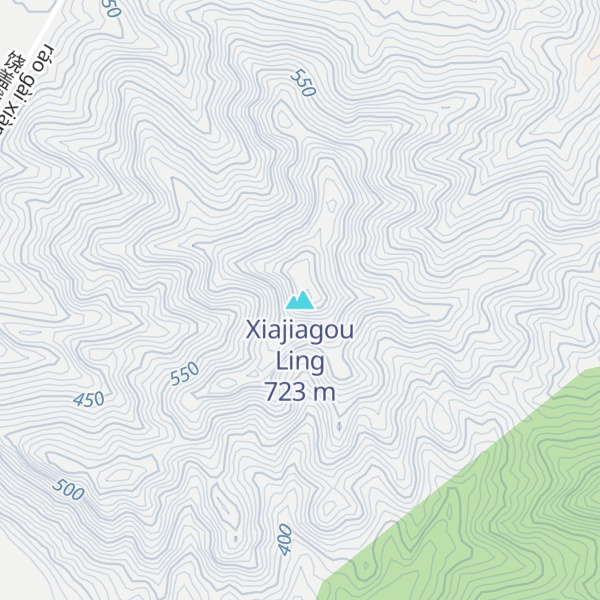 Map of Xiajiagou Ling