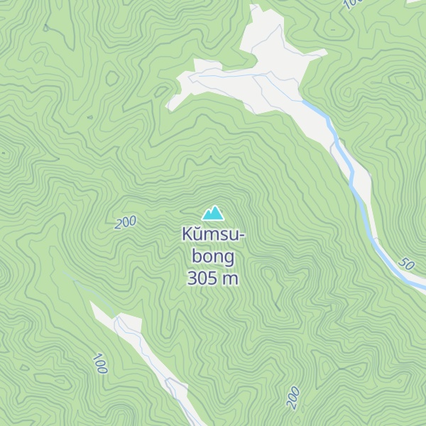 Map of Kŭmsu-bong