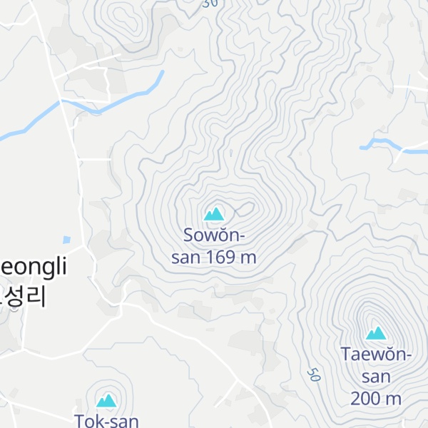 Map of Sowŏn-san