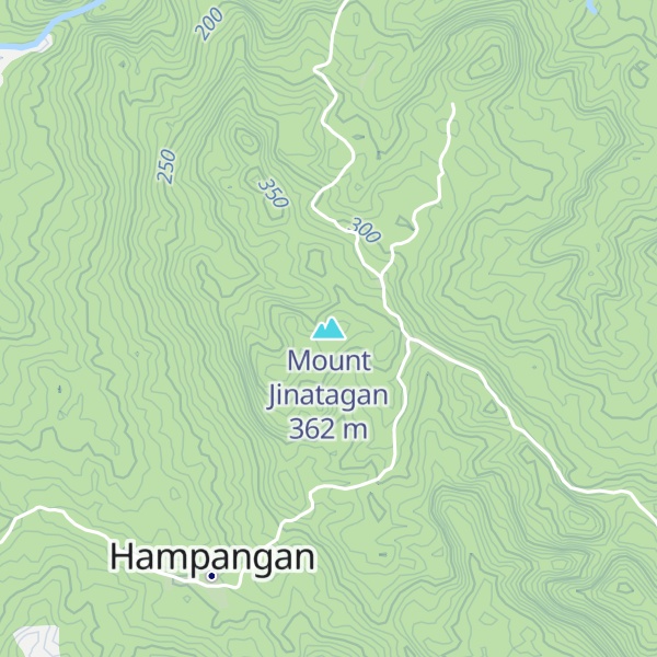 Map of Mount Jinatagan