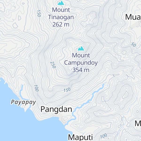 Map of Mount Tinuy-an