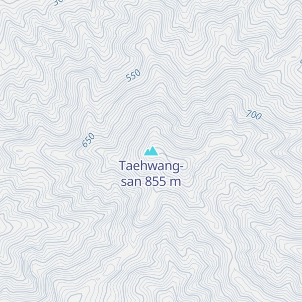 Map of Taehwang-san
