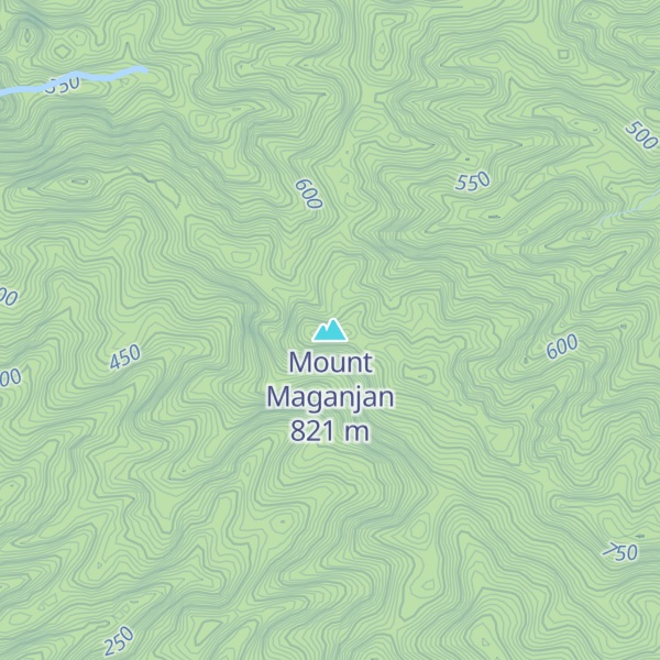 Map of Mount Maganjan