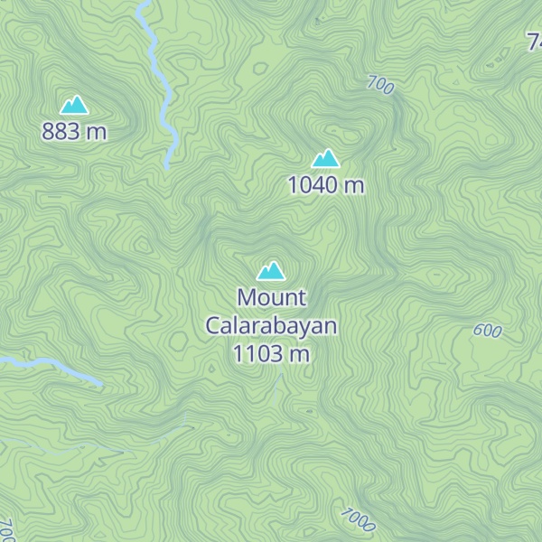 Map of Mount Calarabayan