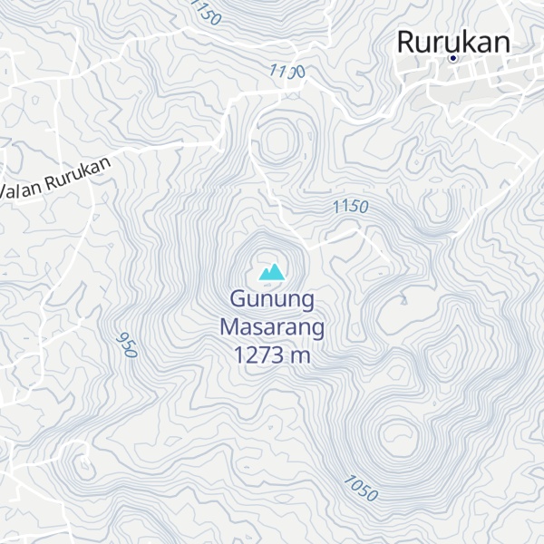 Map of Gunung Masarang