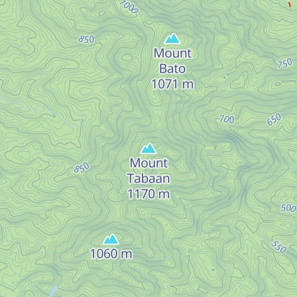 Map of Mount Tabaan