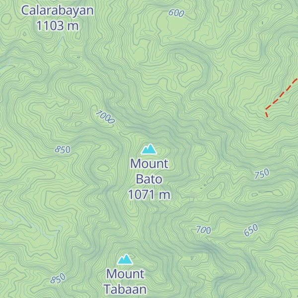 Map of Mount Bato