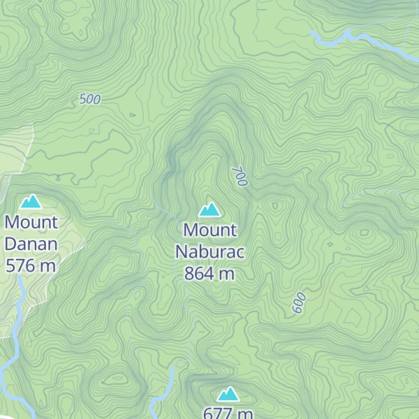 Map of Mount Naburac