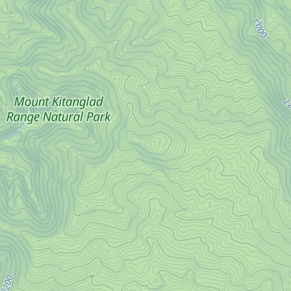 Map of Mount Maagnaw