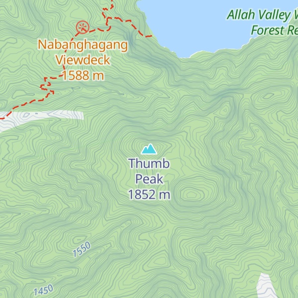 Map of Thumb Peak