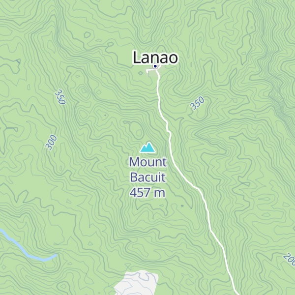Map of Mount Bacuit
