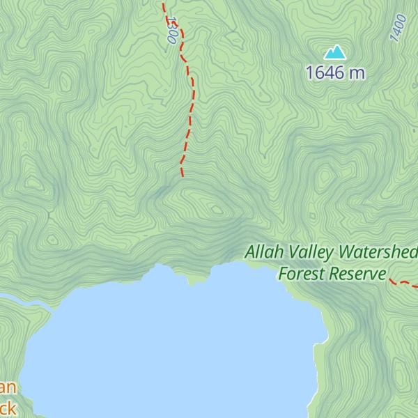 Map of Mount Melibengoy