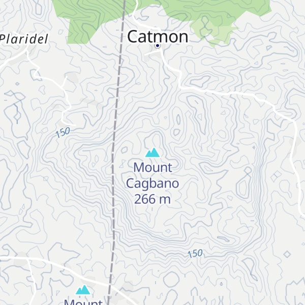 Map of Mount Cagbano