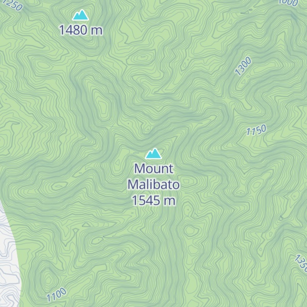 Map of Mount Malibato