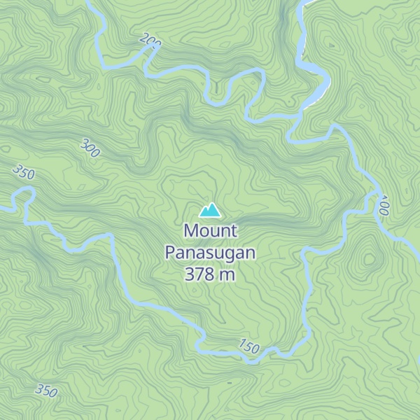 Map of Mount Panasugan