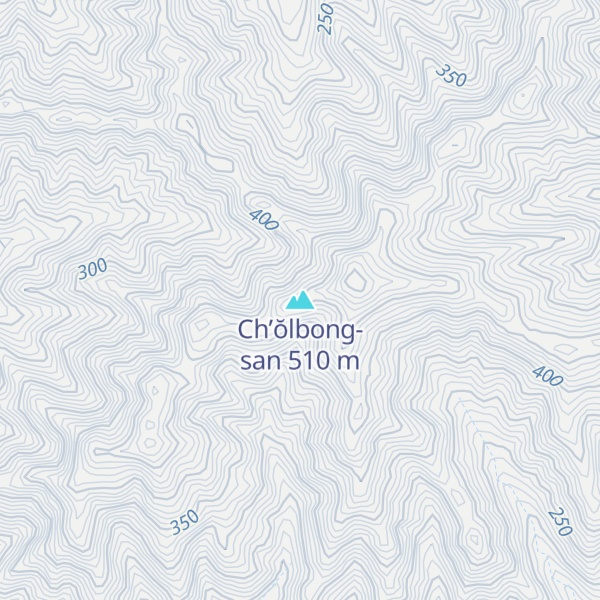 Map of Ch’ŏlbong-san