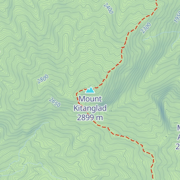 Map of Mount Kitanglad