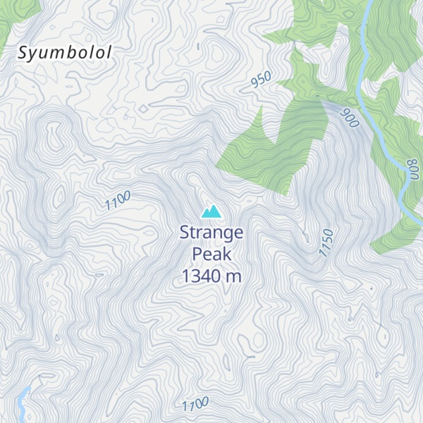 Map of Strange Peak