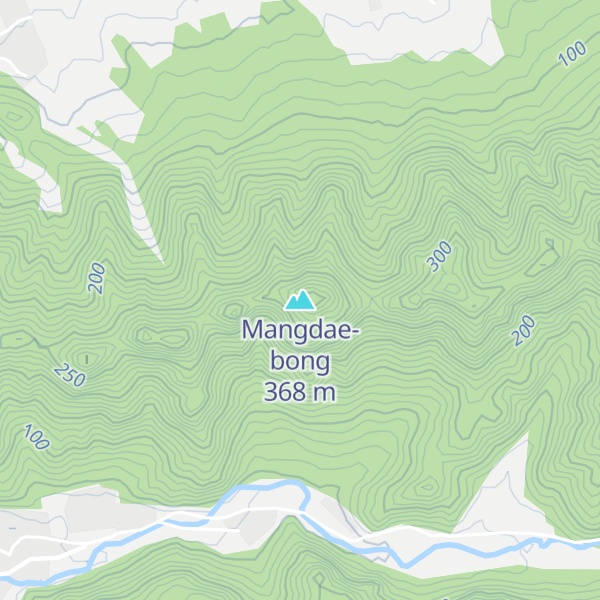 Map of Mangdae-bong