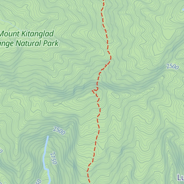 Map of Mount Dulang-Dulang