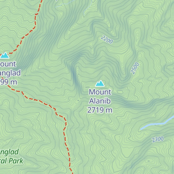 Map of Mount Tuminungan