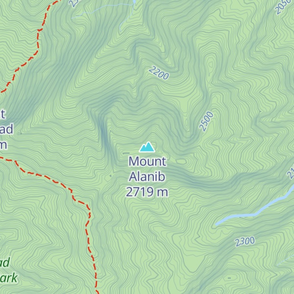 Map of Mount Alanib
