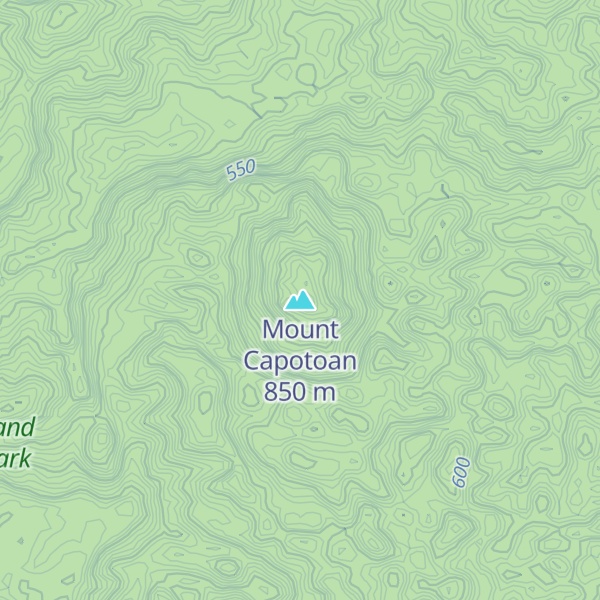 Map of Mount Capotoan