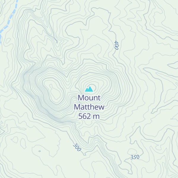 Map of Mount Matthew