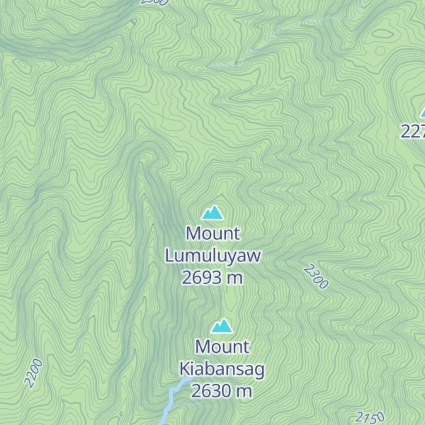 Map of Mount Lumuluyaw