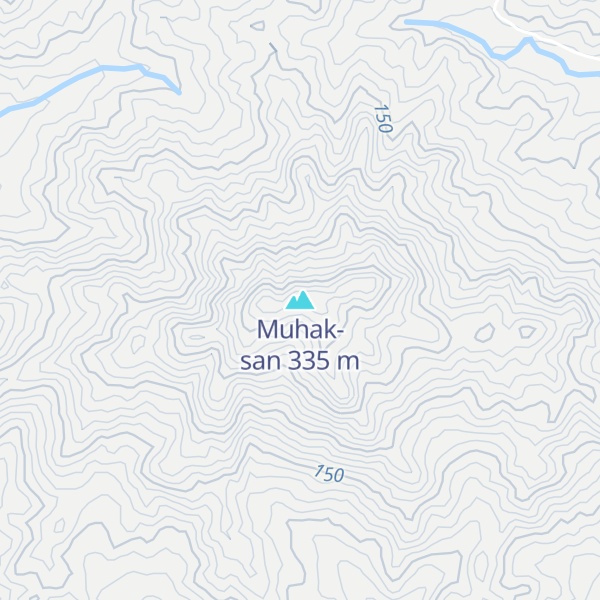 Map of Muhak-san