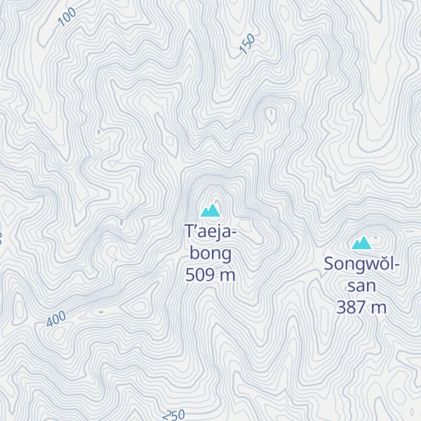 Map of T’aeja-bong