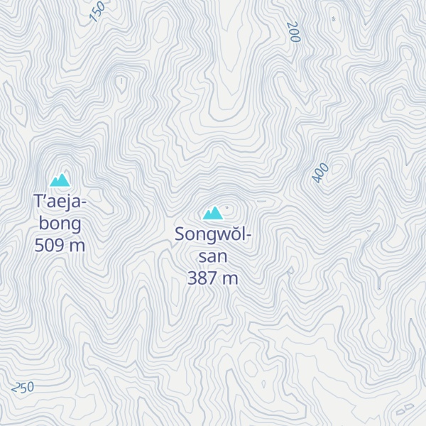 Map of Songwŏl-san