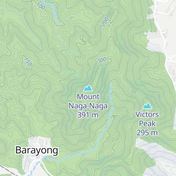 Map of Mount Naga-Naga