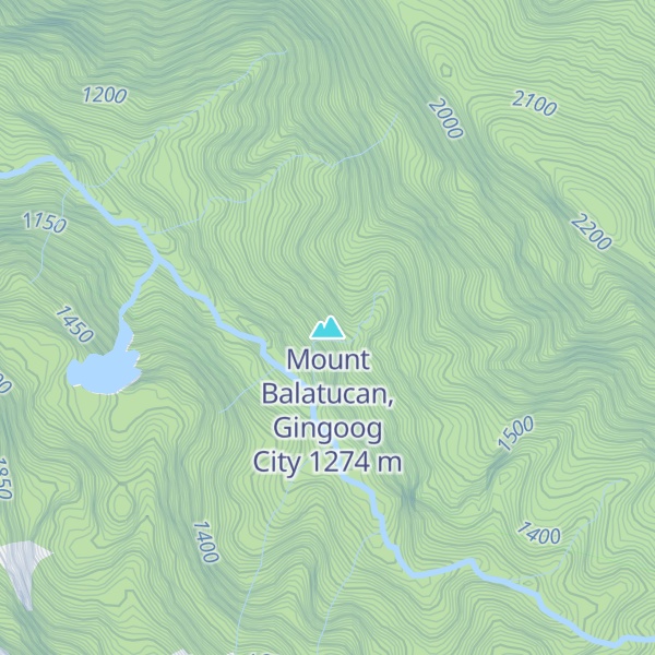 Map of Mount Balatucan, Gingoog City