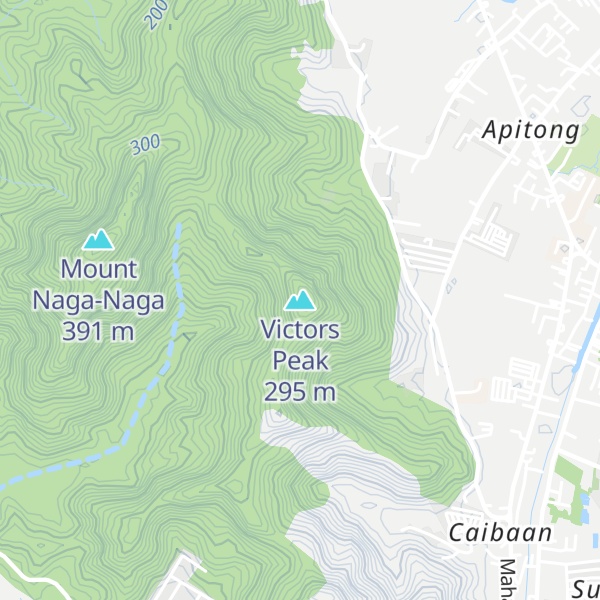 Map of Victors Peak
