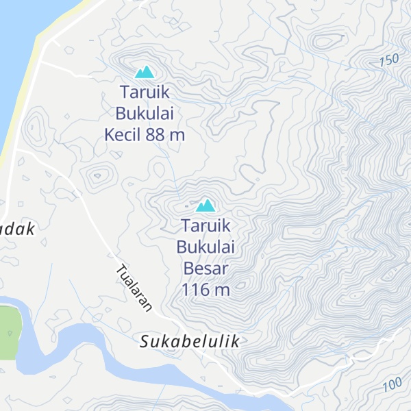 Map of Taruik Bukulai Besar