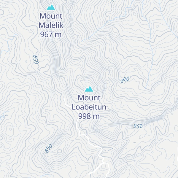 Map of Mount Loabeitun