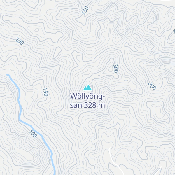 Map of Wŏllyŏng-san